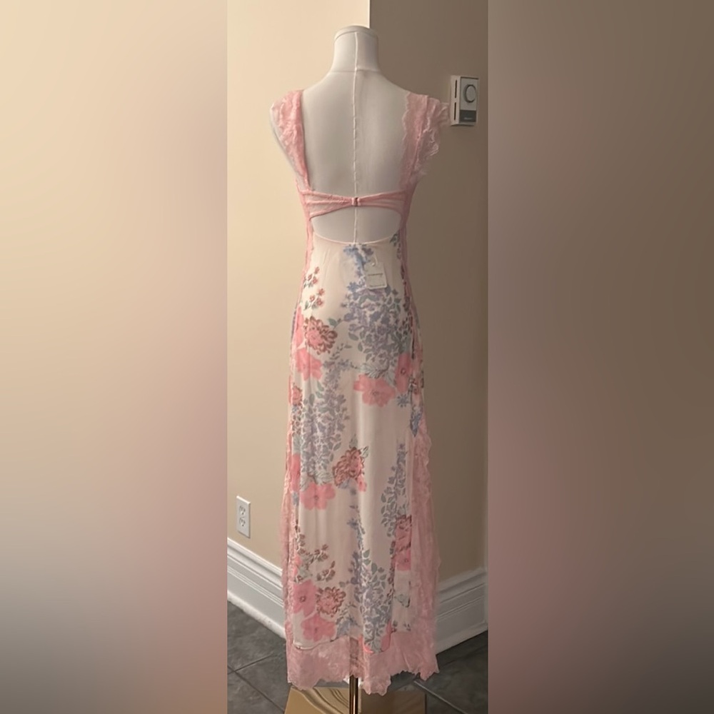 Free People Pink Floral Lace Slip Dress - Picture 14 of 14
